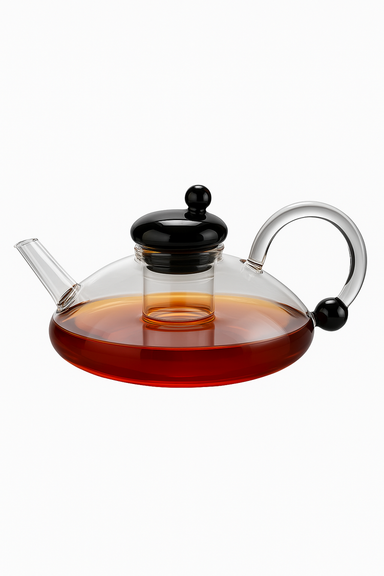 Théière en verre borosilicate résistante chaleur cuisine