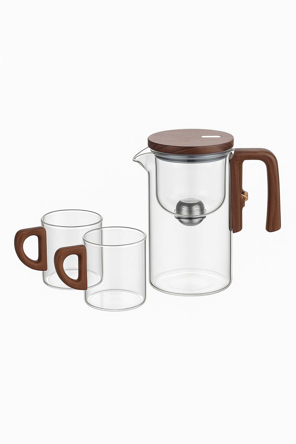 théière en verre infuseur magnétique 520 720 ml