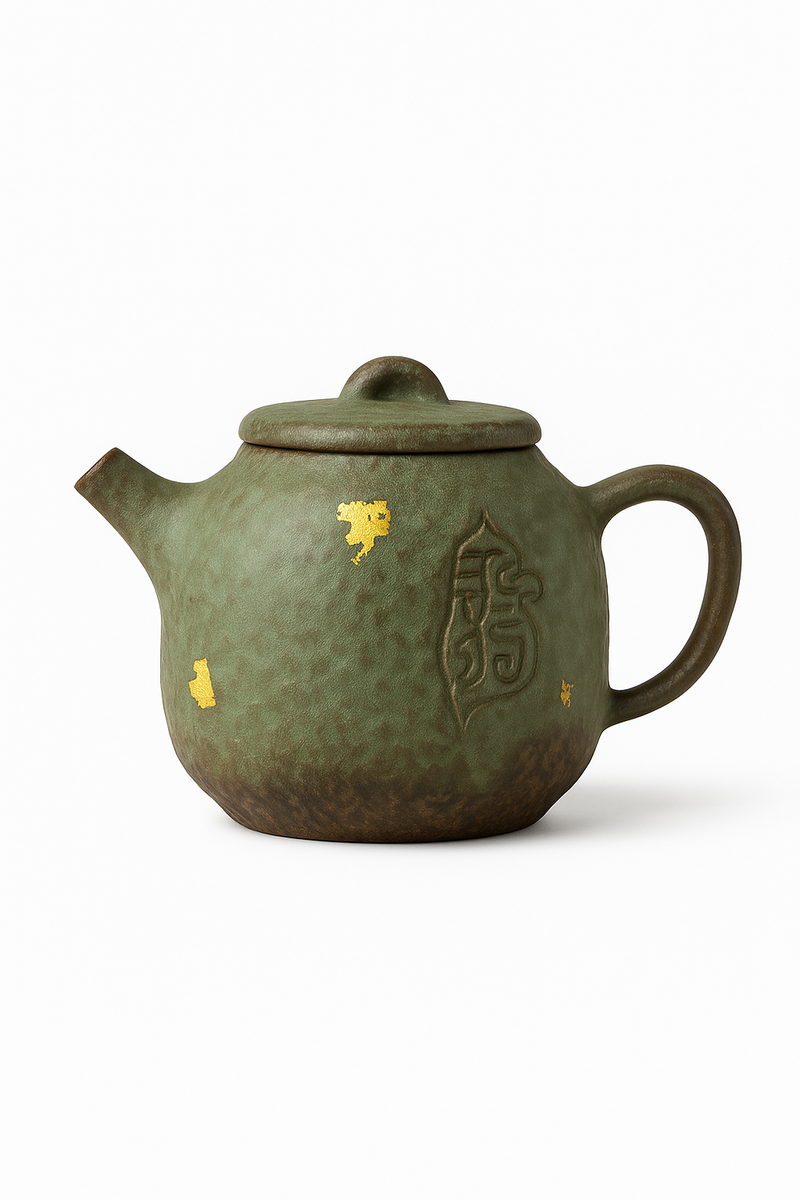 theiere meditation argile style retro kung fu artisanale