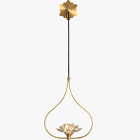 Étude G9 LED Lotus appliques murales pour salon Restaurant lecture éclairage chinois cuivre longue applique murale en cristal Lampara Pared