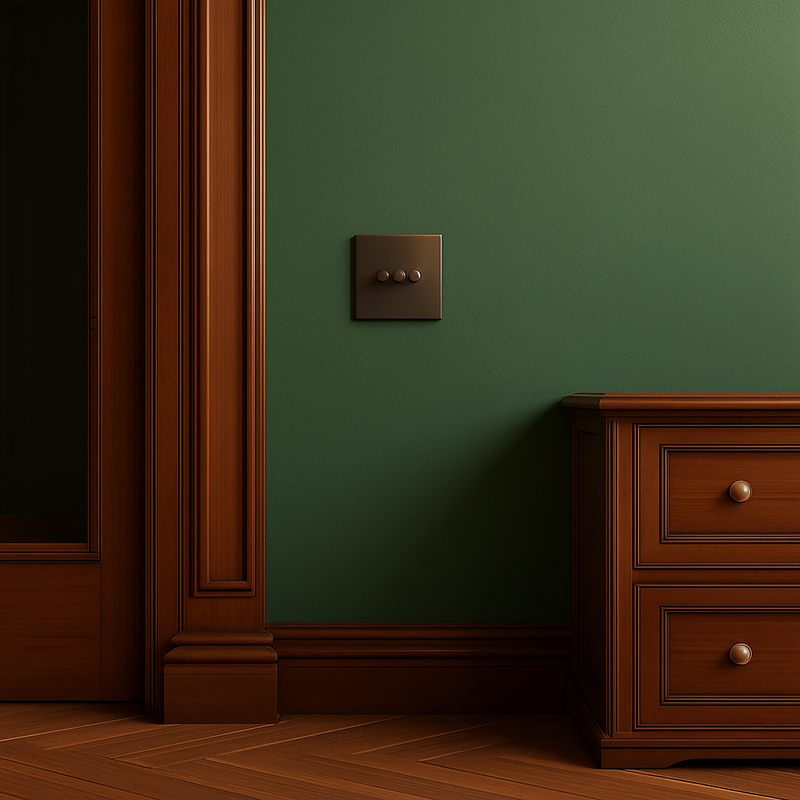 Variateur en acier bronze vieilli bords arrondis