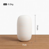 Vase en céramique blanche style japonais Zen