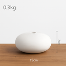 Vase en céramique blanche style japonais Zen