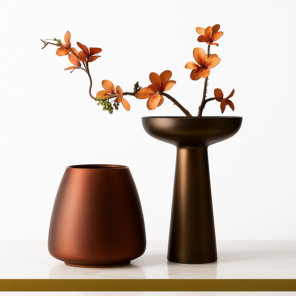 vase en verre dépoli nordique pour fleurs et décoration