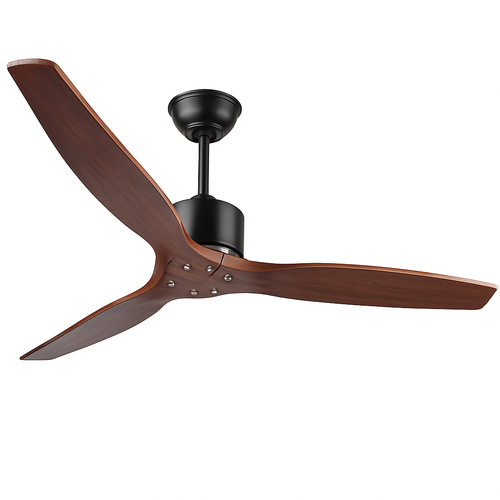 Ventilateur de plafond en bois à 3 pales Fan - vue 3 sur 5