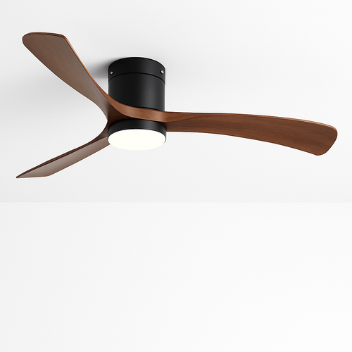 ventilateur de plafond moderne avec télécommande et lumières intégrées - vue 2 sur 12