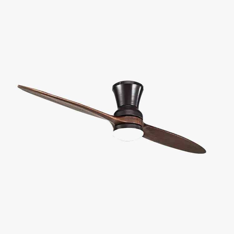 ventilateur de plafond moderne en bois avec télécommande et moteur silencieux