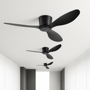 ventilateur de plafond moderne à led télécommande 6 vitesses éclairage intégré