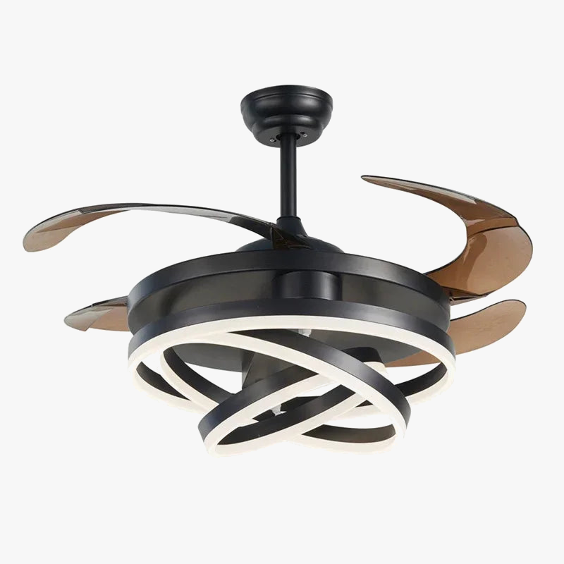 ventilateur de plafond silencieux avec télécommande et lumière LED