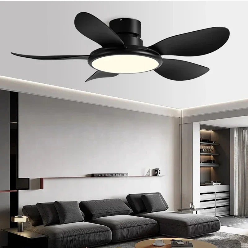 ventilateur de plafond simple avec lumière led et télécommande