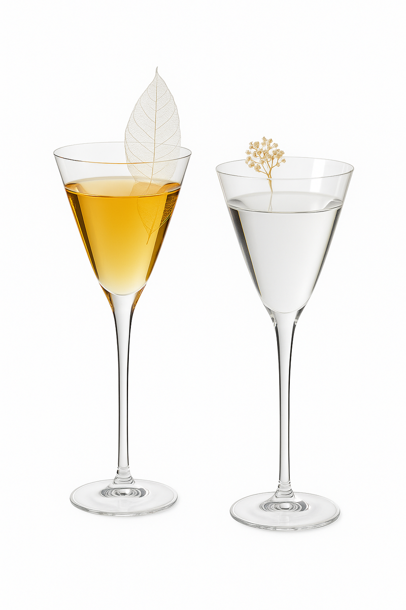 Verre a martini style japonais petite contenance
