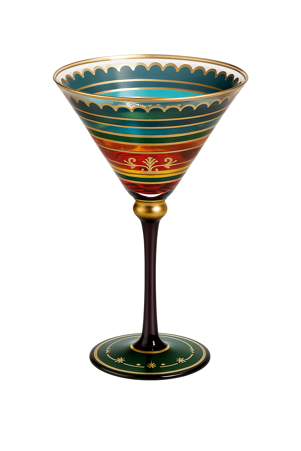 Verre a vin pied style nordique cocktail creative - vue 2 sur 2