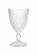 Verre a vin relief epais style retro europeen