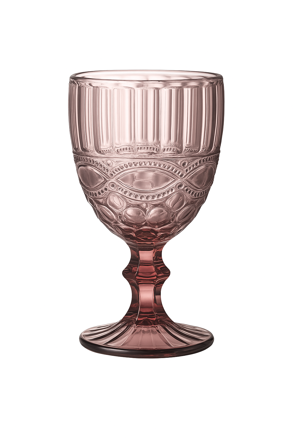 Verre à vin relief rétro épais pour fête