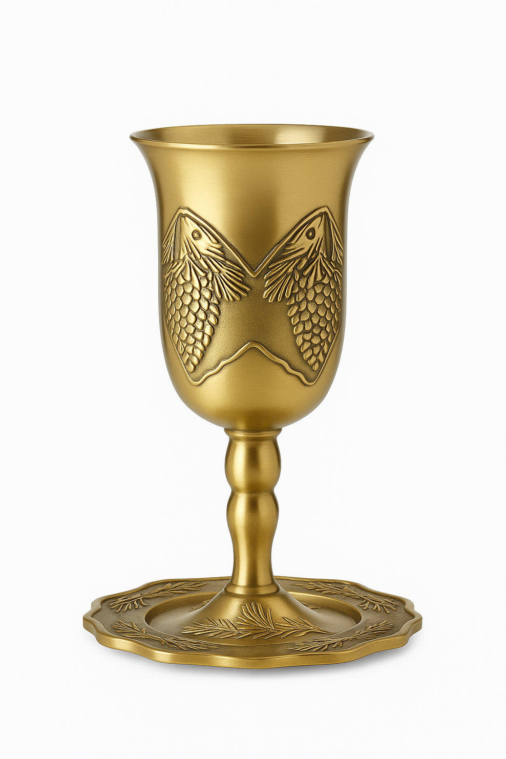 Verre a vin retro europeen en alliage bronze