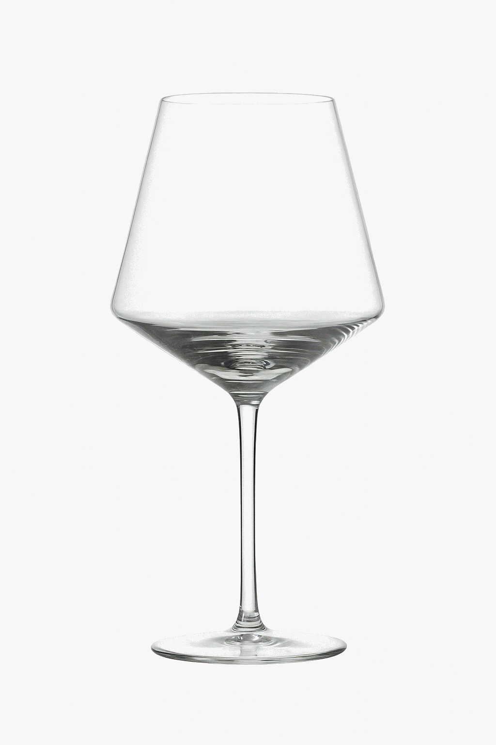 Verre a vin rouge cristal style nordique artisanal