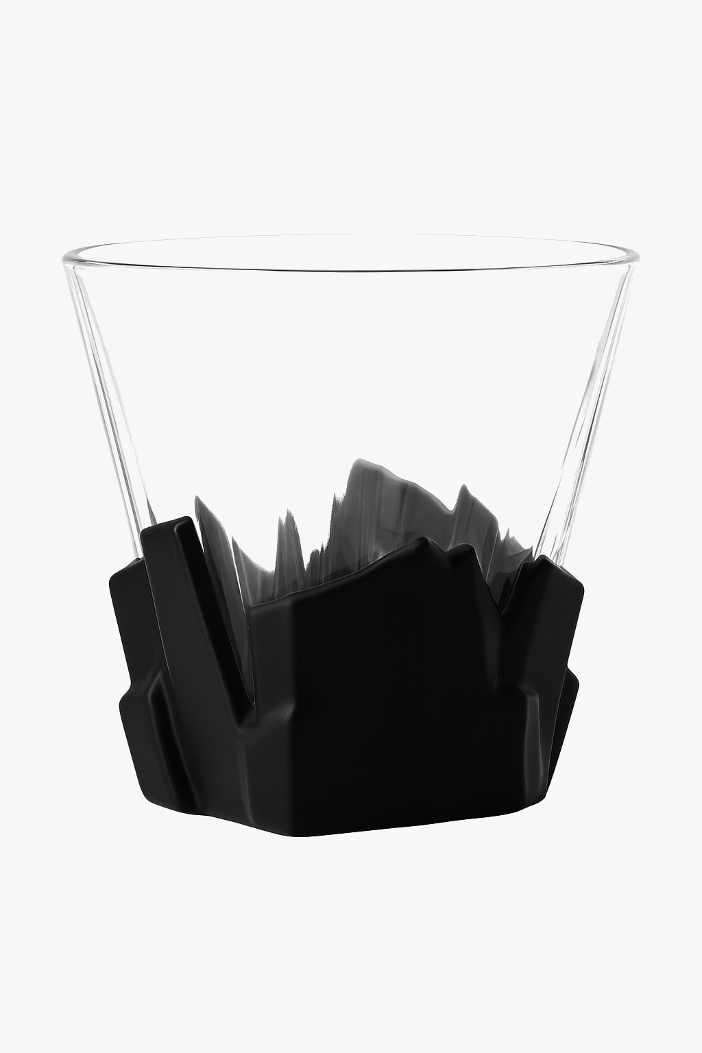 Verre artistique texturé motif spatial pour whisky vin