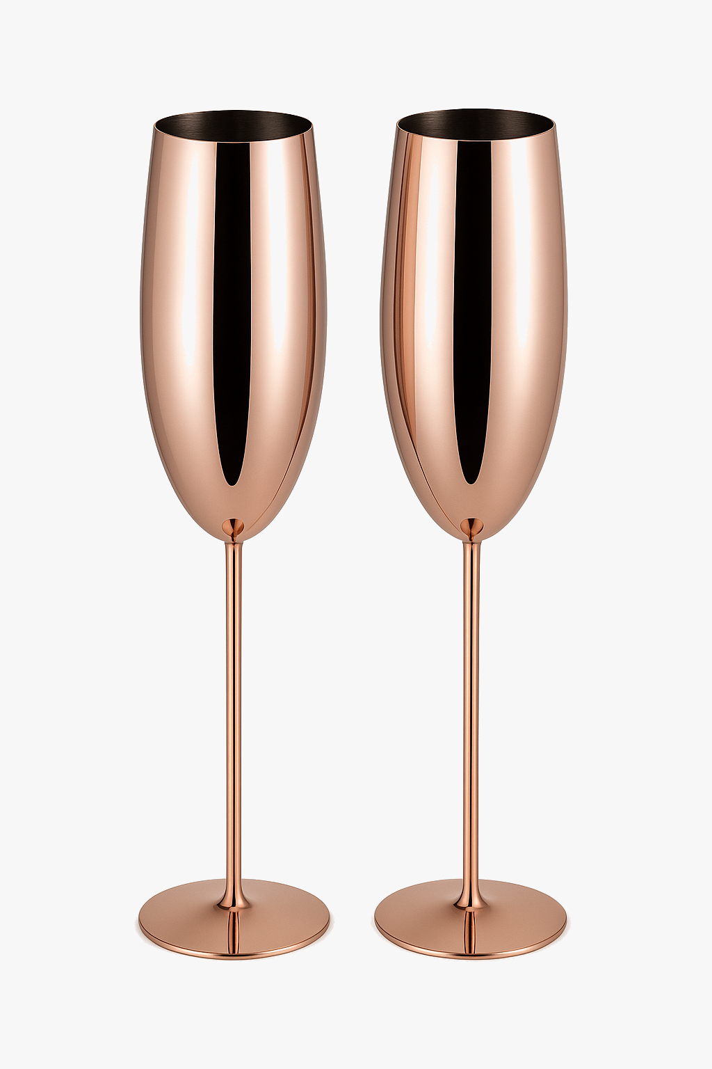 Verre champagne acier inoxydable texture style gobelet festif