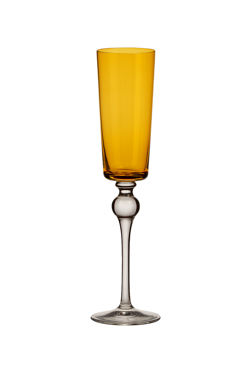 Verre champagne festif coupe cristal style noel