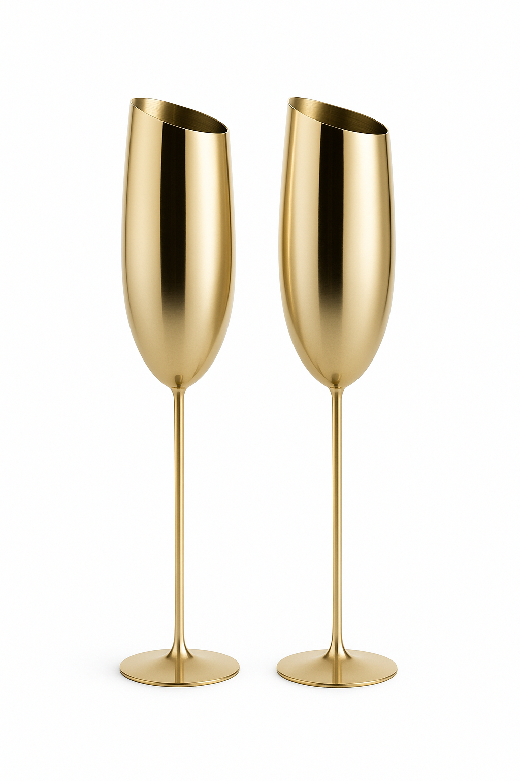 Verre champagne inox texturé coupe élégante bar fête - vue 2 sur 2