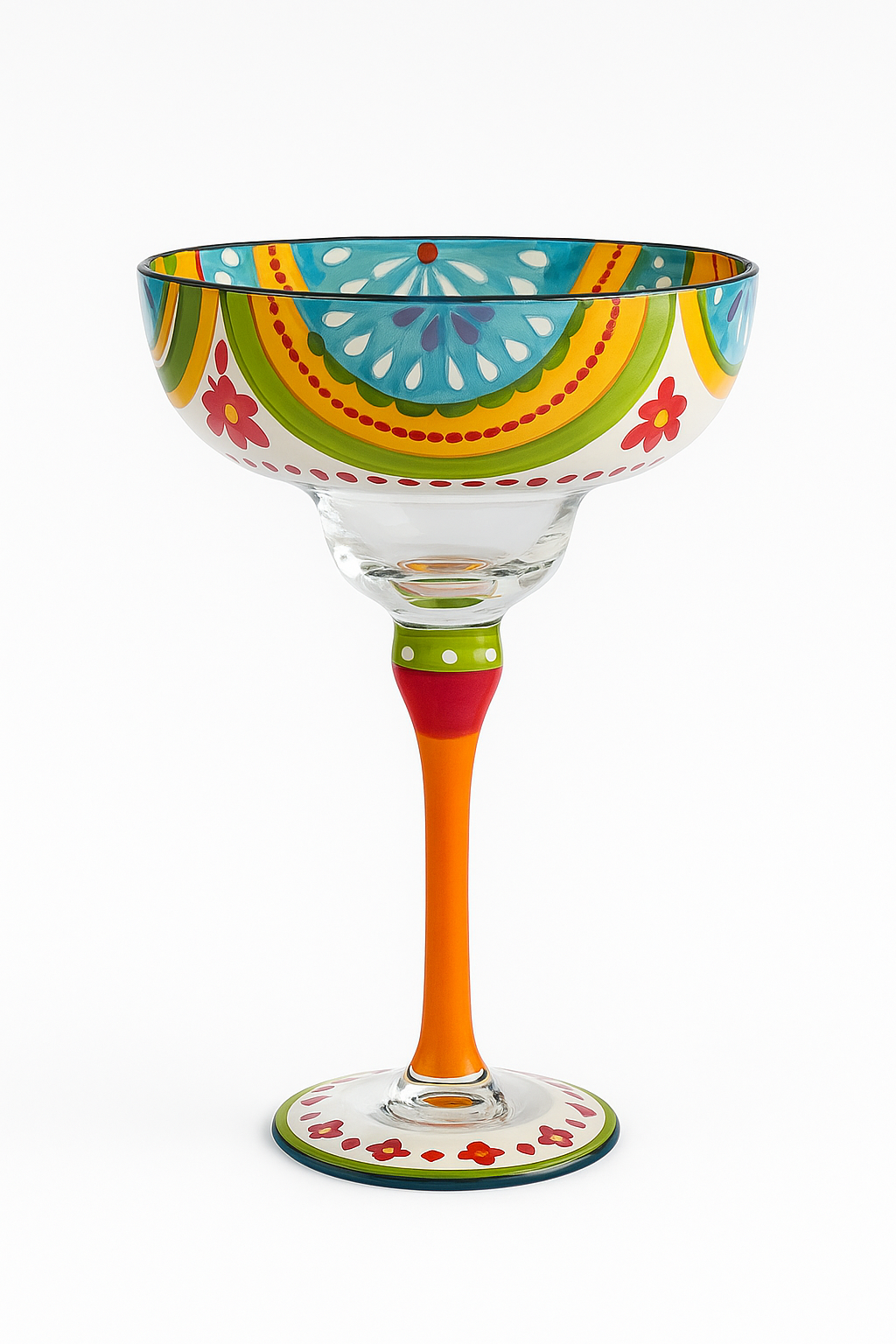 Verre cocktail artisanal design ondulé pour bar fêtes