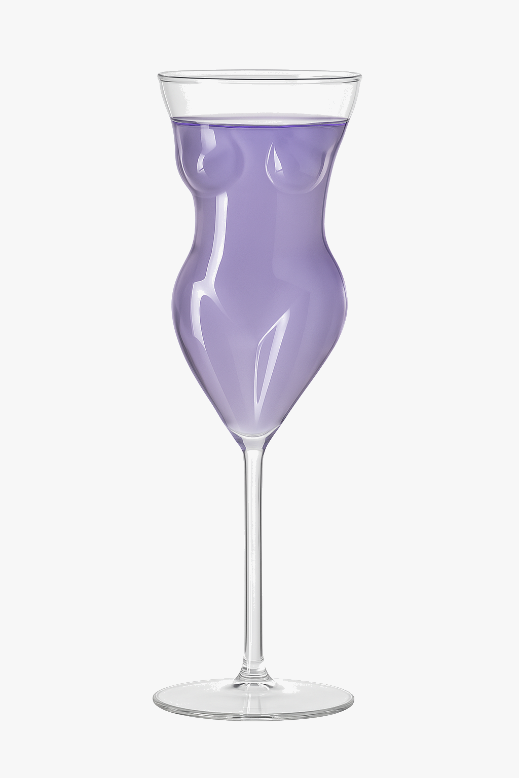 Verre cocktail forme humaine original pour soirées festives