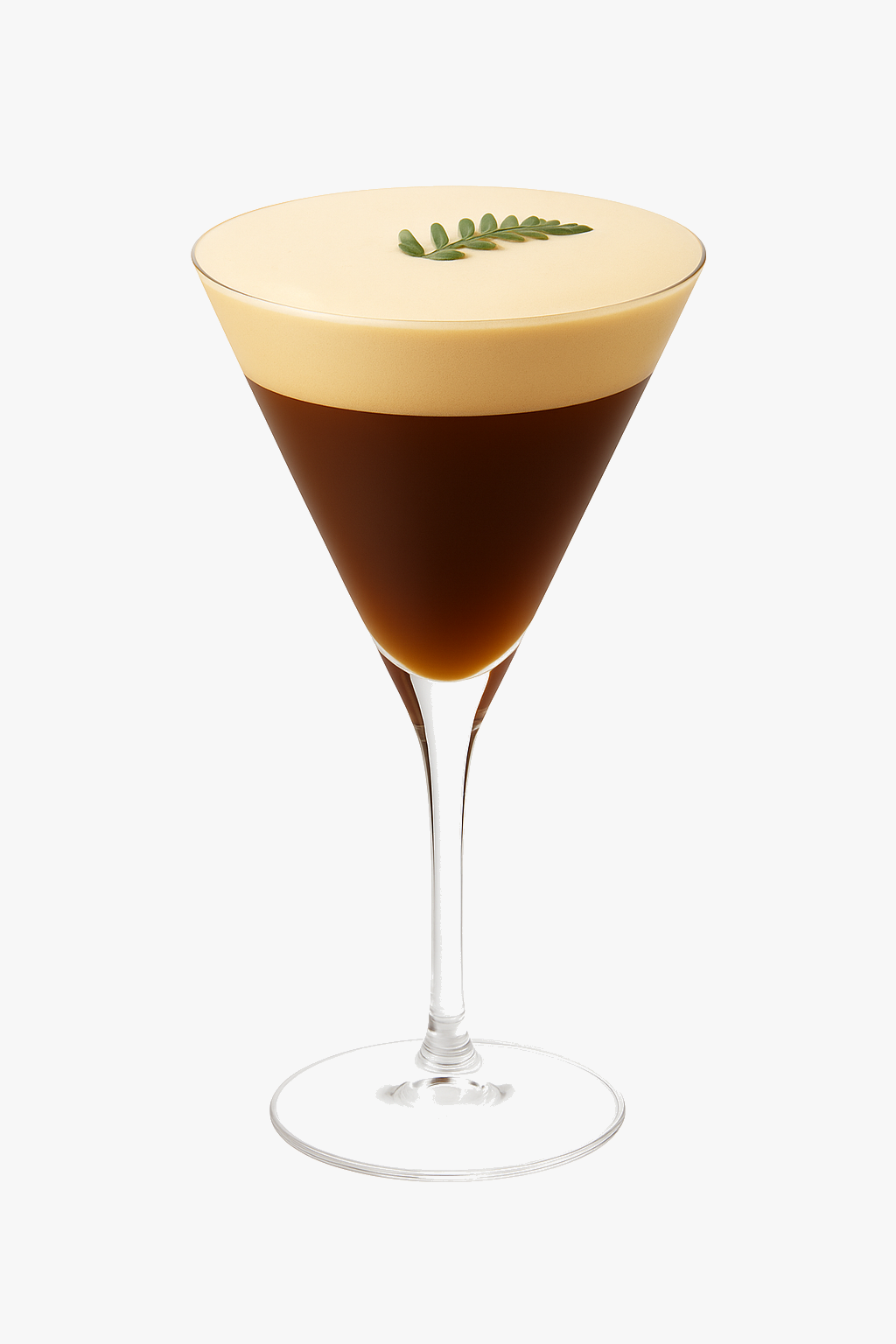 Verre cocktail martini style japonais pied bas triangulaire