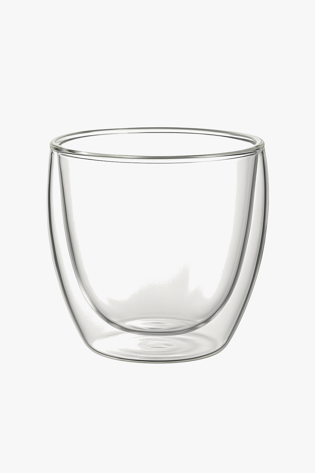 Verre double paroi isolant strié pour café whisky