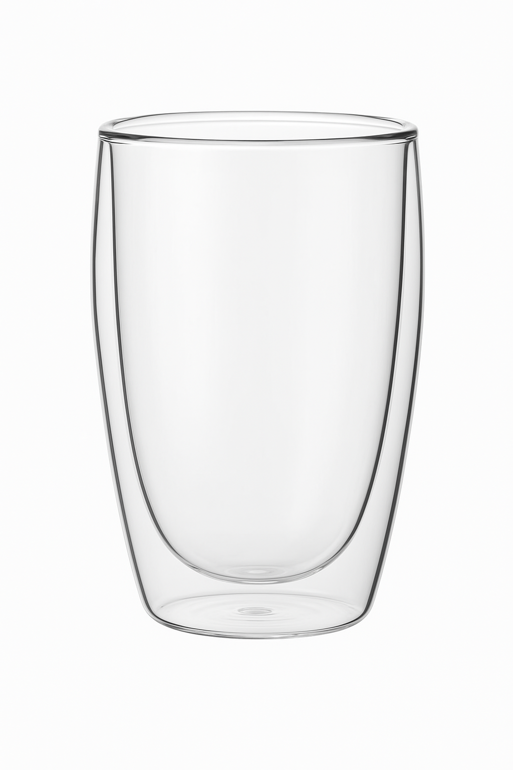 Verre double paroi strié isolant pour boissons chaudes