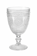 Verre gobelet à pied tournesol relief 300 ml