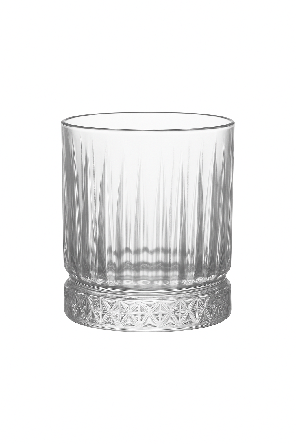 Verre strié vertical verre à vin bière eau