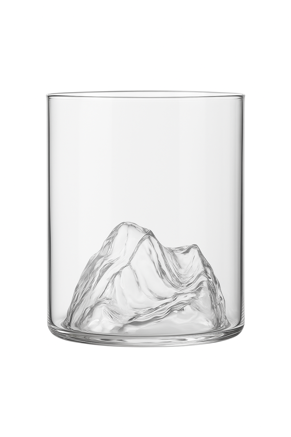 verre style montagne fond relief pour boissons café