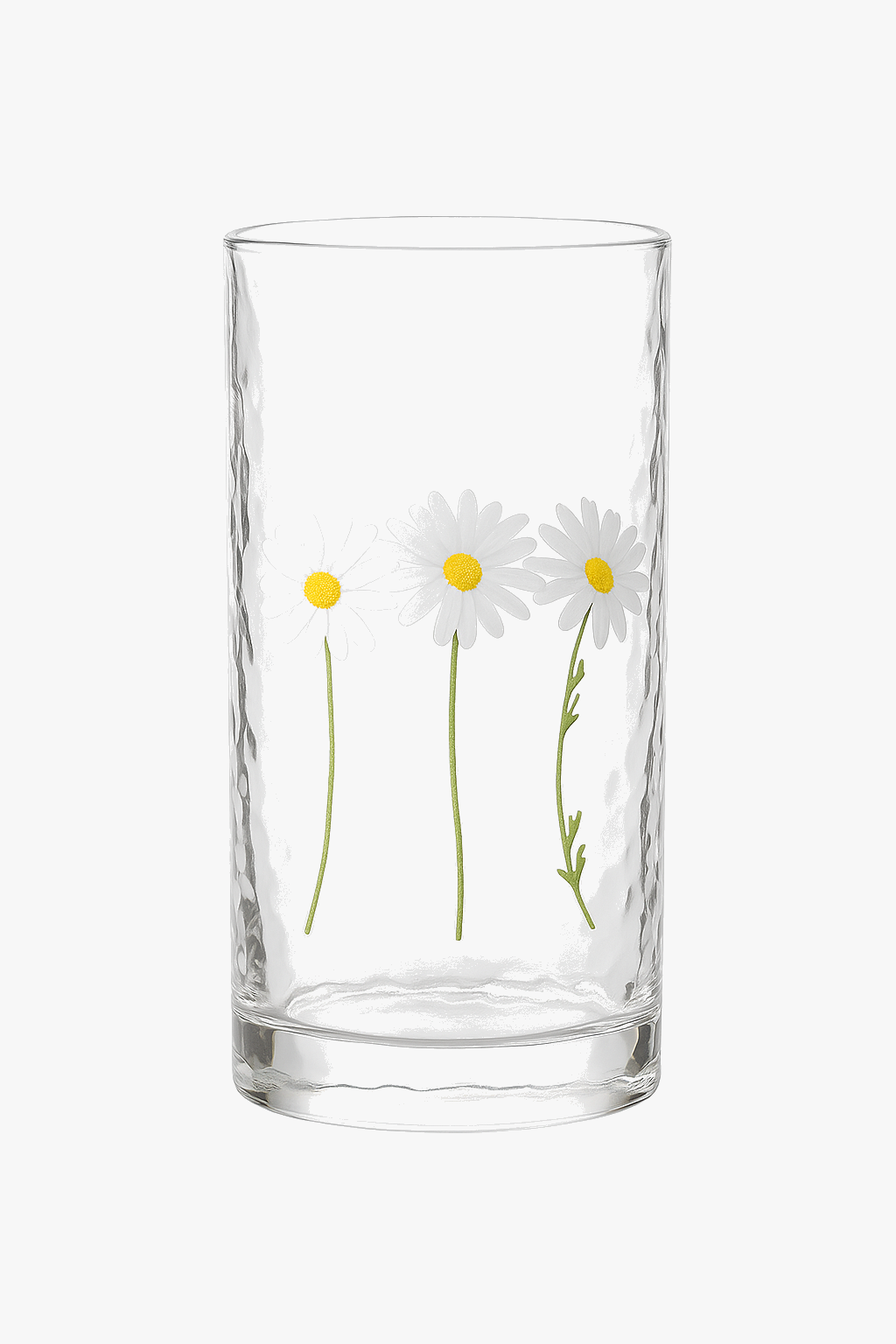 Verre texture marte motif marguerite design creatif resistant