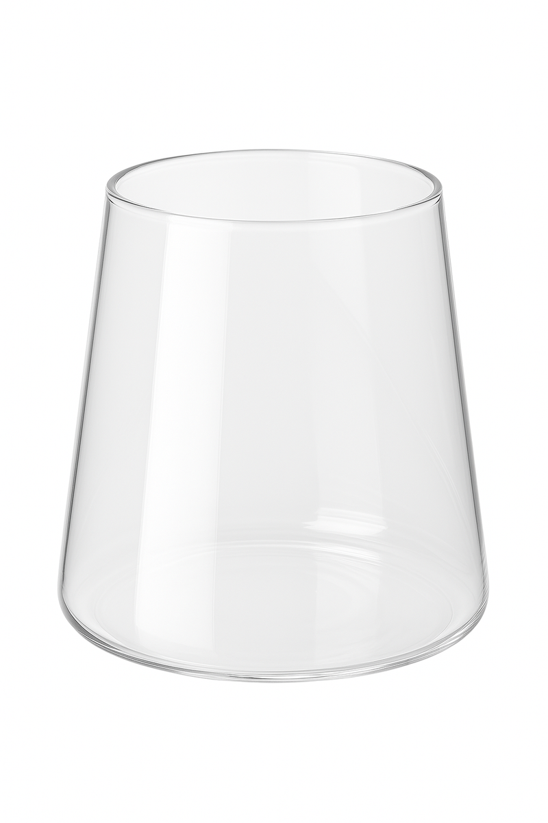 Verre transparent style montagne pour whisky cafe