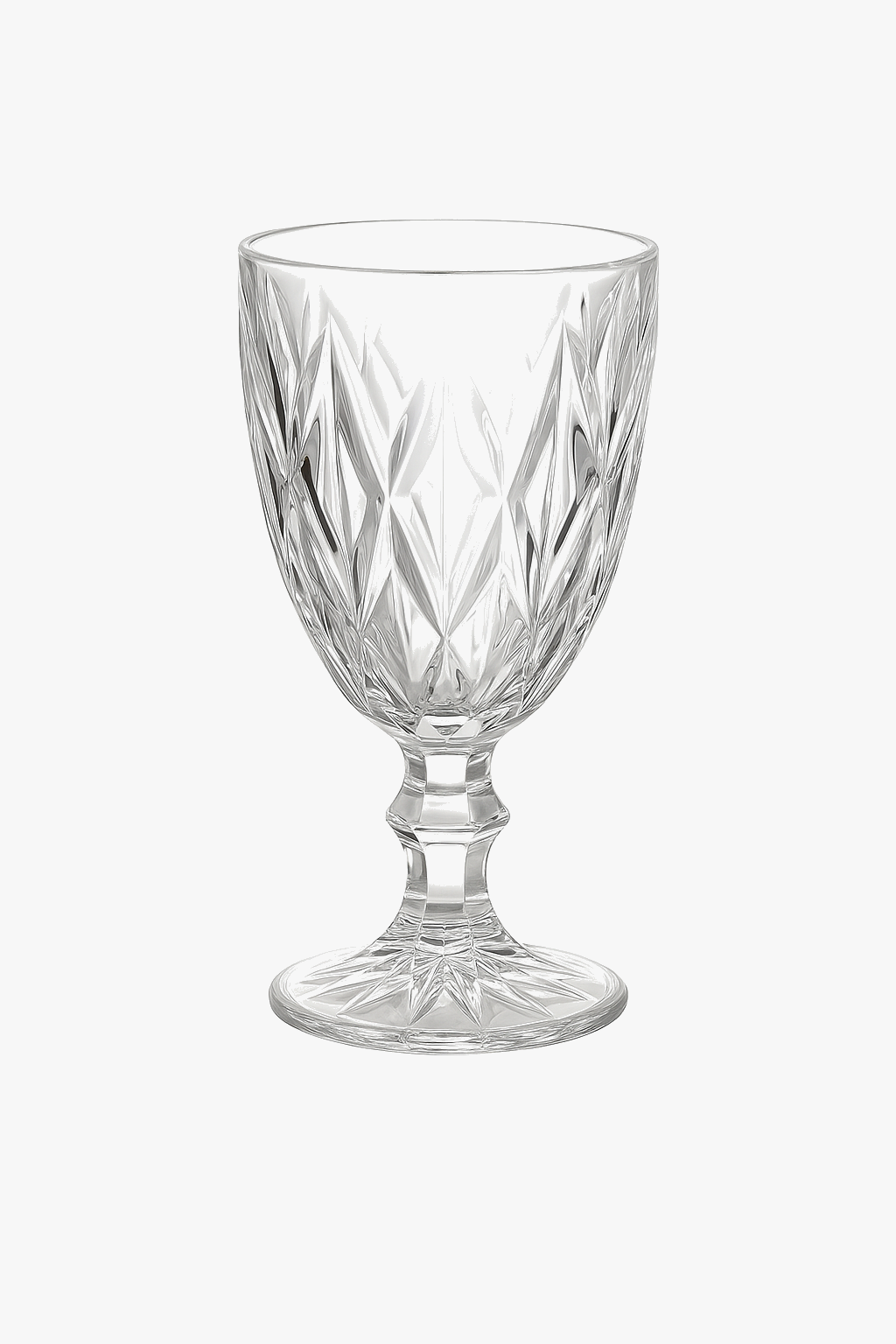 Verre à vin relief épais style rétro européen