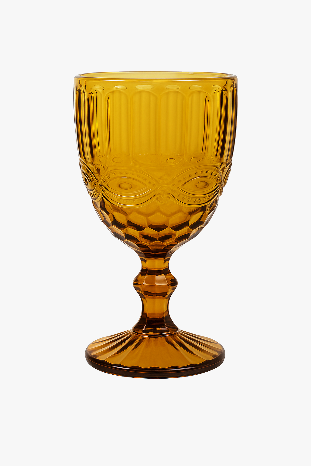 Verre vin relief retro epais style europeen