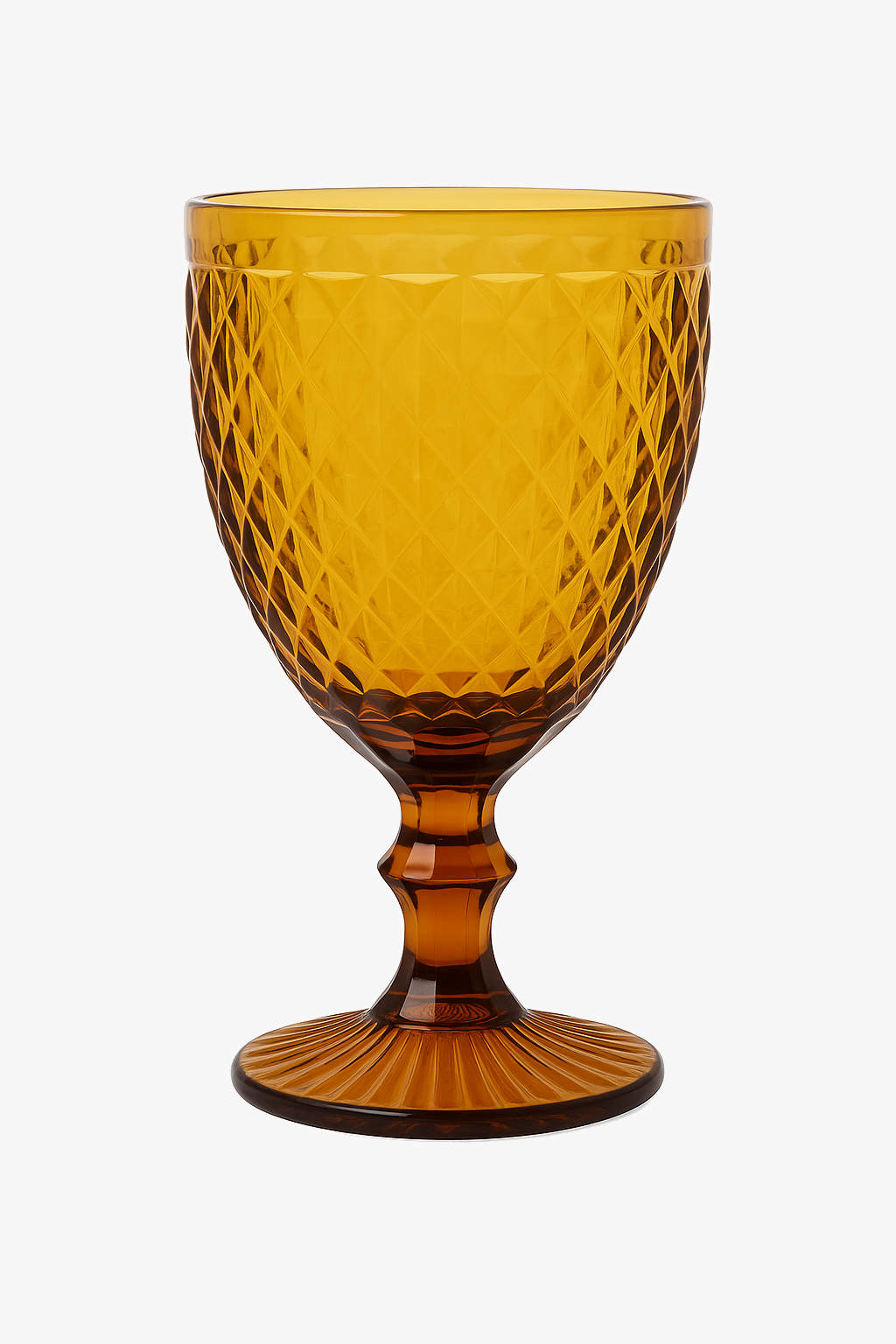 Verre à vin relief style rétro verre épais