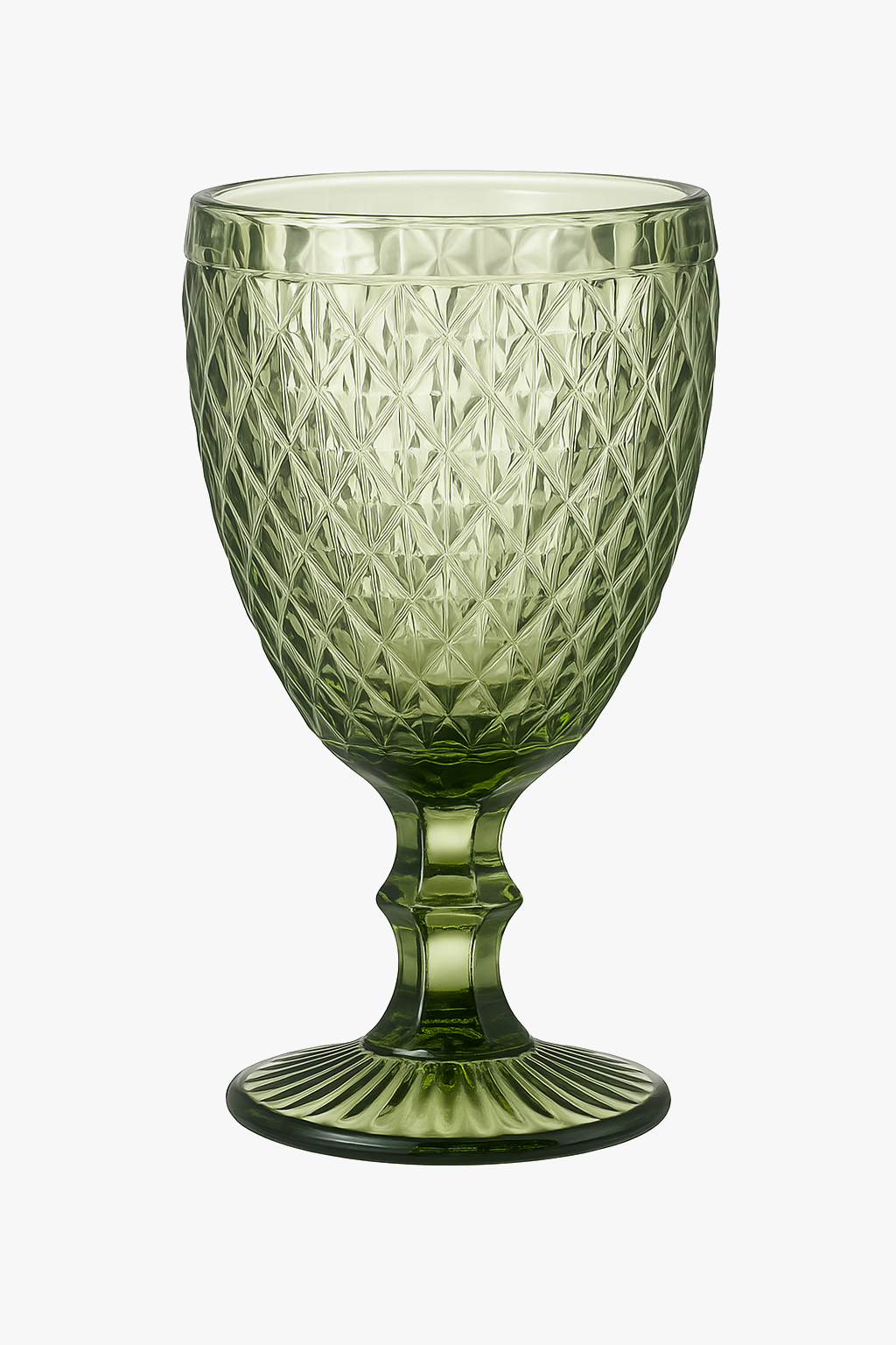 Verre à vin relief style rétro verre épais