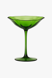 Verre vin vintage motif fleurs style cristal