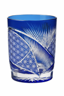 Verre whisky edo kiriko motifs gravés artisanaux japonais