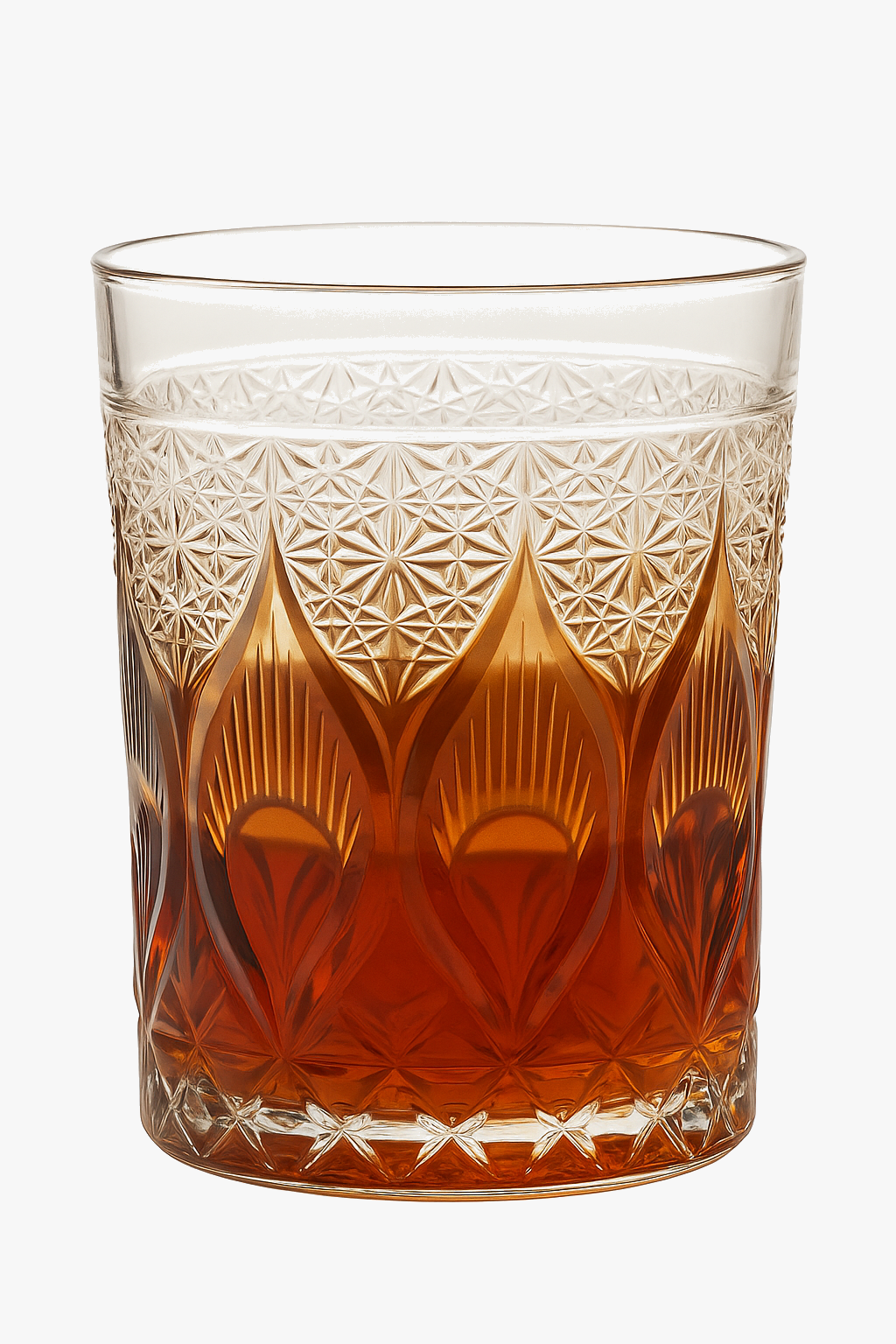 verre whisky edo kiriko motifs taillés main