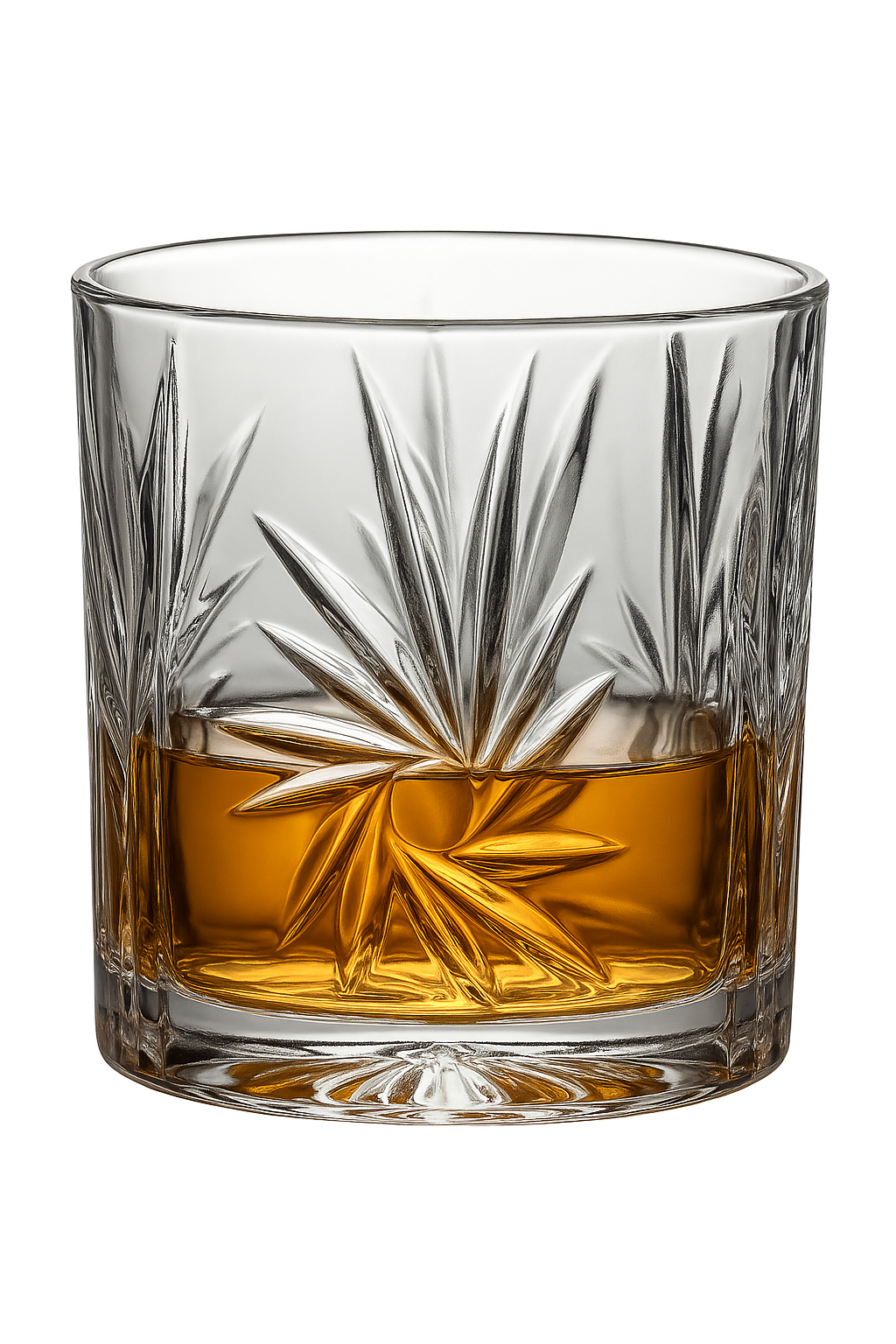 Verre whisky old fashioned design élégant relief