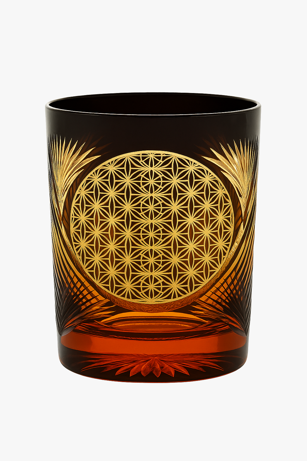 Verre whisky style edo kiriko gravure artisanale