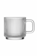 Verres à cocktail en verre texturé style élégant