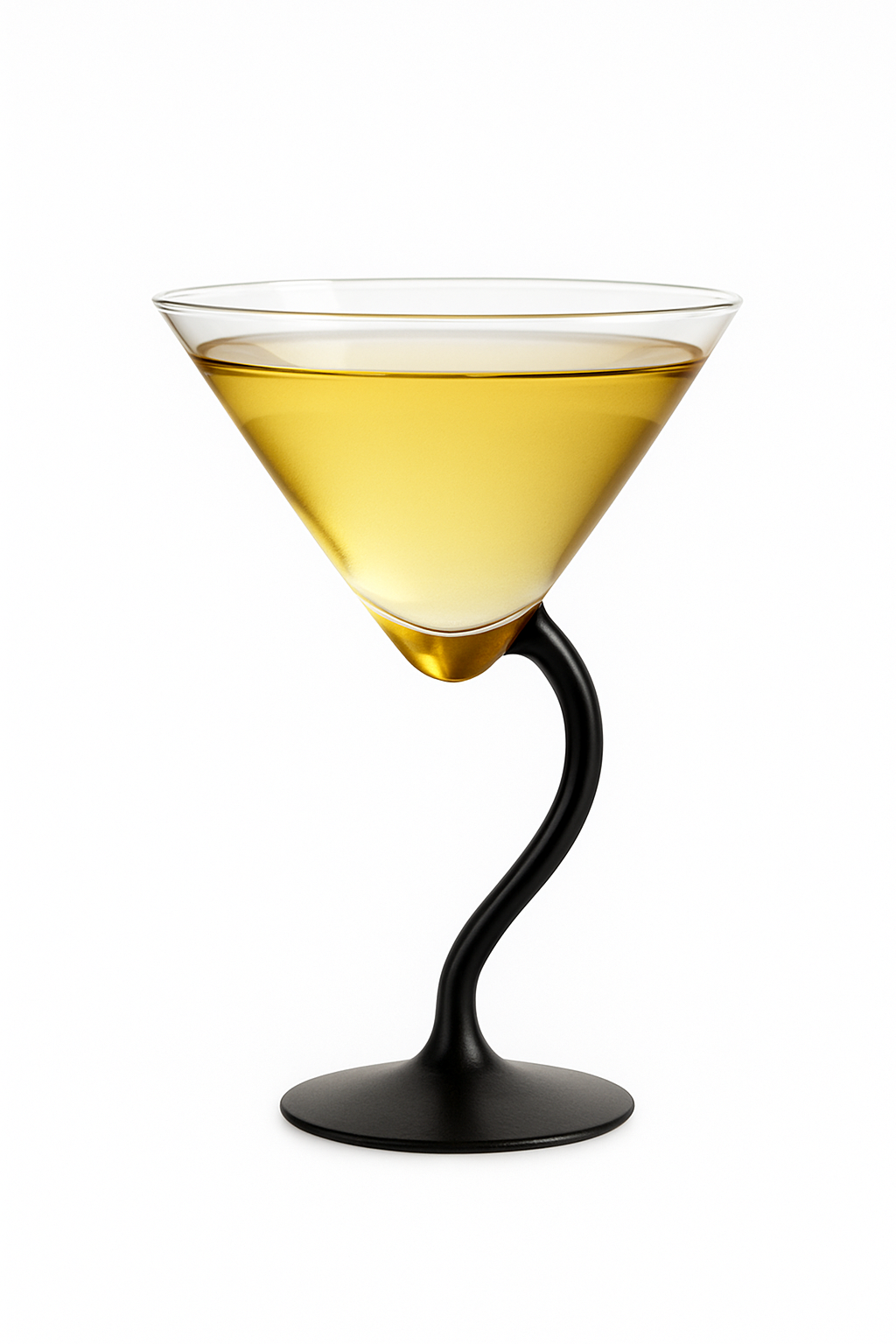 Verres à martini incurvés design artistique pour cocktails - vue 2 sur 2