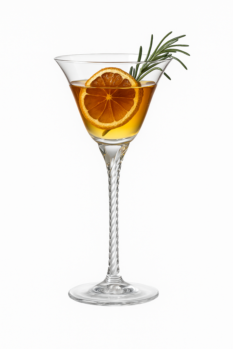 Verres à pied cocktail champagne martini style vintage