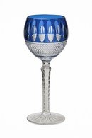 Verres à vin cristal style antique gravé main