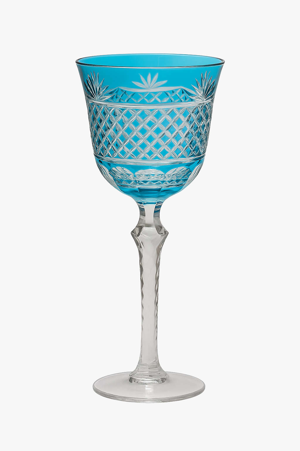 Verres a vin cristal style antique graves main