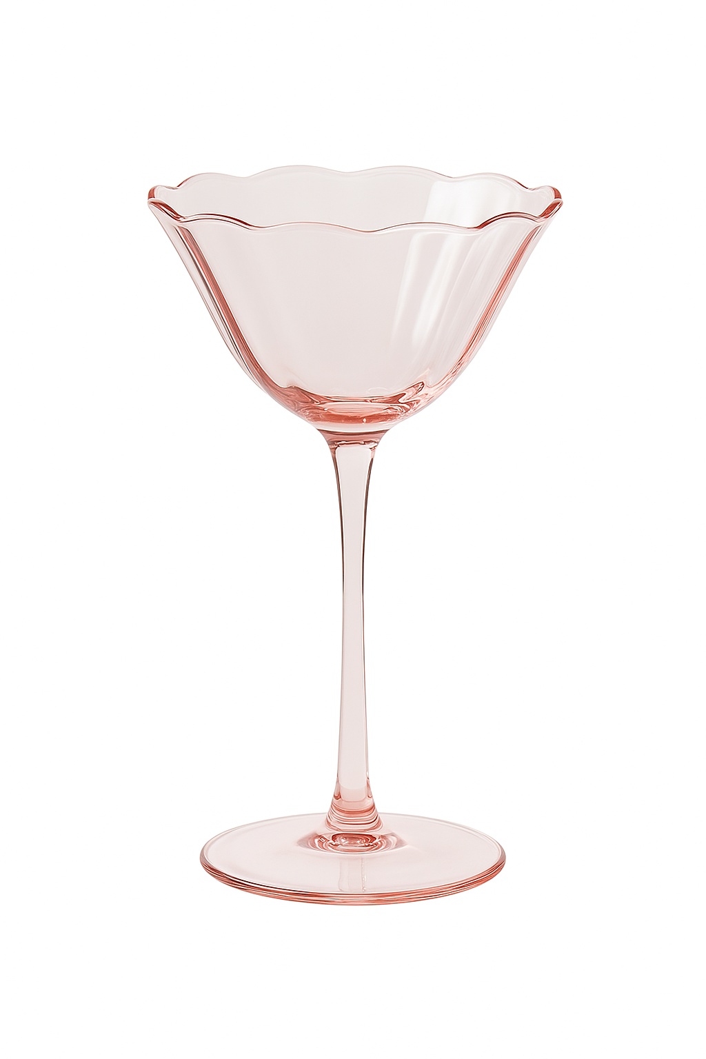 Verres à vin vintage fleur style cristal cocktail