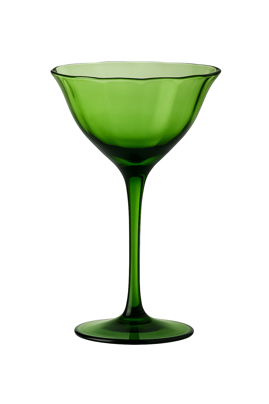 Verres à vin vintage motif fleurs en cristal - vue 2 sur 2